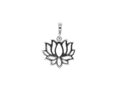 Stříbrný přívěsek lotosový květ, stříbrná