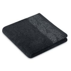 AmeliaHome Sada 6 ks ručníků ALLIUM klasický styl černá