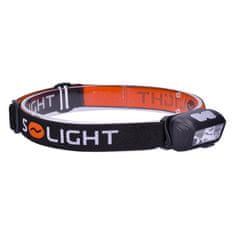 Solight  LED čelová nabíjecí svítilna, 150 + 100lm, bílé a červené světlo, Li-ion, USB