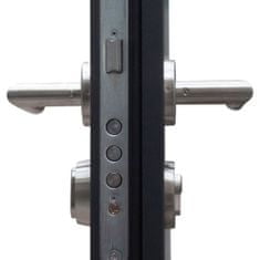 Vidaxl Vchodové dveře antracitové 110 x 207,5 cm hliník