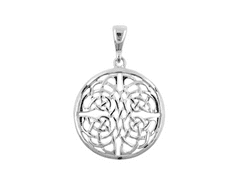 Stříbrný přívěsek keltský amulet Čtyři elementy, stříbrná