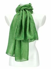 Cashmere Dámský letní jednobarevný šátek / šála 180x90 cm zelená