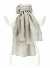 Cashmere Dámský letní jednobarevný šátek / šála 180x90 cm šedá