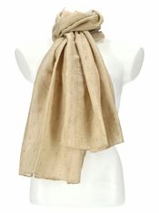 Cashmere Dámský letní jednobarevný šátek / šála 180x90 cm béžová