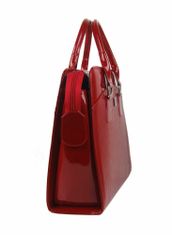 Kraftika Lc-01 červená rýhovaná dámská kabelka pro notebook do
