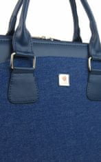 Kraftika Lc-01 riflová modrá dámská kabelka pro notebook do