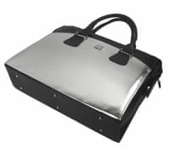 Kraftika Lc-01 stříbrná dámská kabelka pro notebook do 15.6