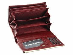 Gregorio Zelená lakovaná dámská kožená peněženka v dárkové