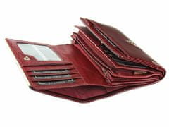 Gregorio Zelená lakovaná dámská kožená peněženka v dárkové