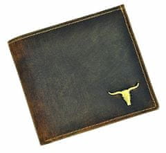 Buffalo Wild Hnědá pánská kožená peněženka v krabičce wild