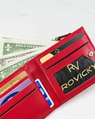 MILANO DESIGN Červená kroko dámská peněženka v dárkové krabičce milano