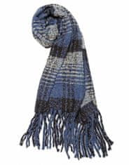 KONO Luxusní módní teplá dámská dlouhá šála s6429 modrá
