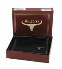 Buffalo Wild Hnědá pánská kožená peněženka rfid obvodový zip v krabičce