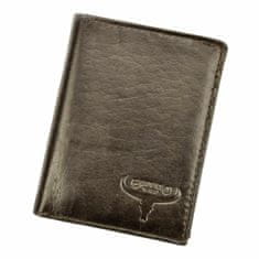 Buffalo Wild Kožená pánská peněženka tmavě hnědá rfid v krabičce buffalo