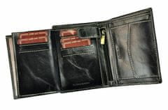 Buffalo Wild Černá pánská kožená peněženka v krabičce