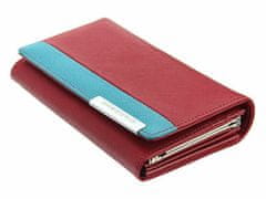 Gregorio Kožená červeno-modrá dámská peněženka v dárkové
