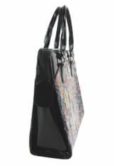 Kraftika Lc-01 luxusní černá dámská kabelka se stříbrnými