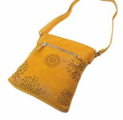 BELLA BELLY Crossbody dámská kabelka v květovaném designu žlutá 5432-bb