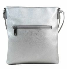 BELLA BELLY Crossbody dámská kabelka v květovaném designu stříbrná