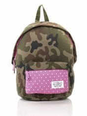 Kraftika Růžový kamufláž školní batoh