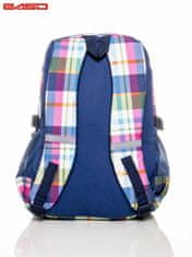 Kraftika Kostkovaný školní batoh