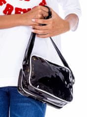 CEDAR Lakovaná taška s nápisem černá