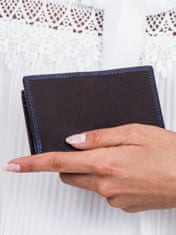 Lorenti Černá dámská peněženka s modrou povrchovou úpravou