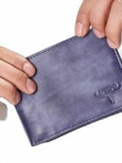 Buffalo Pánská tmavě modrá kožená peněženka