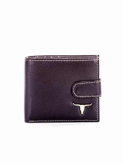 Buffalo Černá kožená peněženka pro muže se sponou