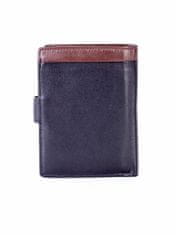 Wild Černá kožená peněženka s hnědou vložkou, 2016101380864