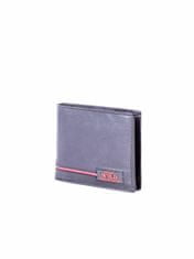 Wild Černá kožená peněženka s červenými vložkami