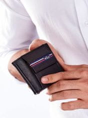 Wild Pánská černá peněženka z pravé kůže s vnějším oddělením