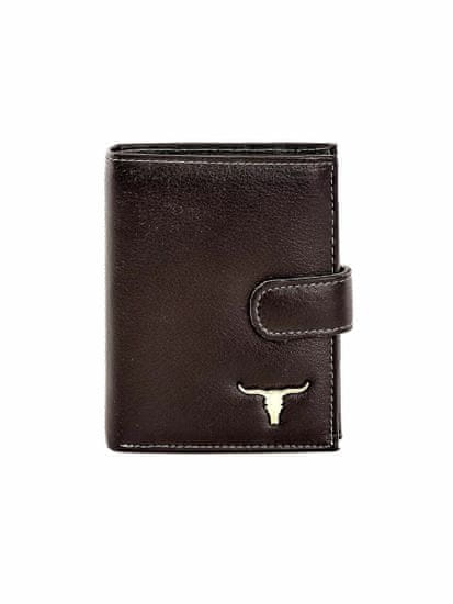 Buffalo Černá kožená peněženka se sponou, 2016101358078