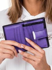 Lorenti Černá dámská peněženka s fialovým povrchem