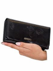 Lorenti Dámská kožená peněženka s motýly černá