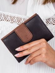 Lorenti Černá a hnědá kožená dámská peněženka