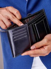 Buffalo Pánská černá kožená peněženka se znakem