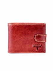 Buffalo Hnědá kožená peněženka se sponou, 2016101364321