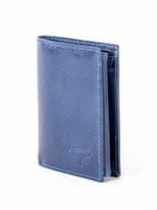 Buffalo Tmavě modrá kožená peněženka s reliéfní