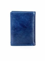 Buffalo Tmavě modrá kožená peněženka s reliéfní