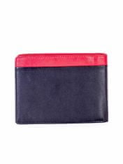 Wild Pánská peněženka z pravé kůže černá a červená