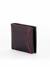 Wild Černá kožená pánská peněženka s barevnou vložkou