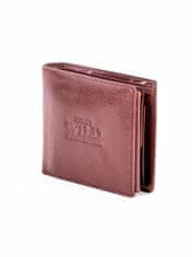 Wild Hnědá kožená peněženka s reliéfem