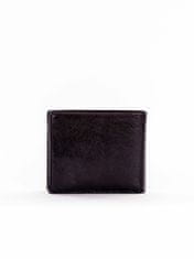CEDAR Malá černá kožená pánská peněženka