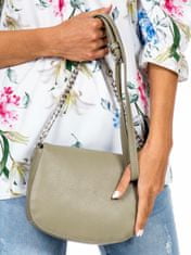 Luigisanto Khaki posel taška s dekorativními zipy