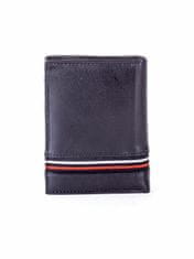 Wild Kožená peněženka s barevným modulem černá