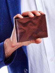 Wild Stínovaná hnědá kožená peněženka pro muže