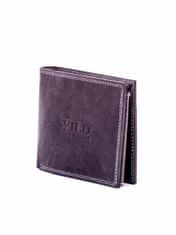 Wild Pánská černá kožená peněženka se šitím, 2016101380383