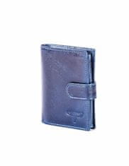 Buffalo Kožená peněženka s reliéfní tmavě modrá