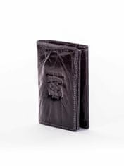 Wild Pánská černá kožená peněženka se znakem, 2016101445907